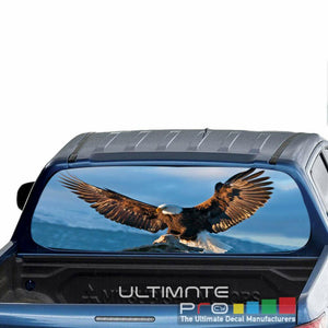 Eagles Decal Rear Window See Thru Stickers Perforated for Mitsubishin L200 2018