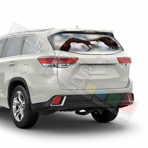 Eagles Decal Window See Thru Stickers Perforated for Toyota Highlander 2016 2017