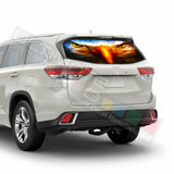 Eagles Decal Window See Thru Stickers Perforated for Toyota Highlander 2016 2017