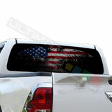 Eagles Decal Window See Thru Stickers Perforated for Toyota Hilux 2016 2017 2018