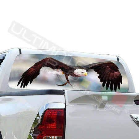 Eagles Decal Window See Thru Stickers Perforated for Toyota Hilux 2016 2017 2018