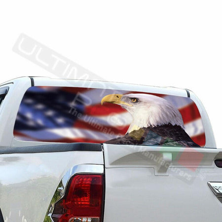 Eagles Decal Window See Thru Stickers Perforated for Toyota Hilux 2016 2017 2018