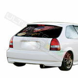 Eagles Decals Rear Window See Thru Stickers Perforated for Honda Civic 1996