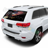 Eagles Decals Rear Window See Thru Stickers Perforated for Jeep Grand Cherokee