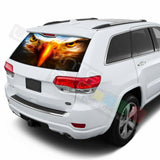 Eagles Decals Rear Window See Thru Stickers Perforated for Jeep Grand Cherokee