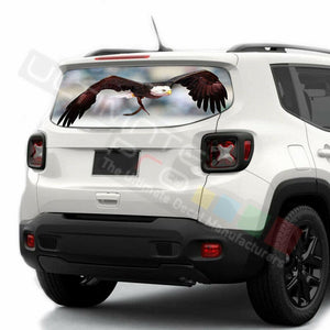 Eagles Decals Rear Window See Thru Stickers Perforated for Jeep Renegade 2020