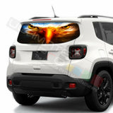 Eagles Decals Rear Window See Thru Stickers Perforated for Jeep Renegade 2020