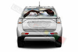 Eagles Decals Rear Window See Thru Stickers Perforated for Mitsubishi Outlander