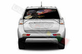 Eagles Decals Rear Window See Thru Stickers Perforated for Mitsubishi Outlander