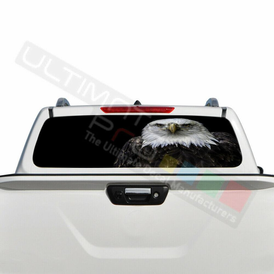 Eagles Decals Window See Thru Stickers Perforated for Nissan Navara 2016