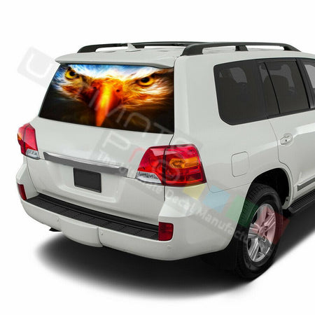Eagles Decals Window See Thru Stickers Perforated for Toyota Land Cruiser Old