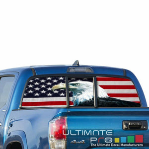 Eagles Decals Window See Thru Stickers Perforated for Toyota Tacoma 2018 2019