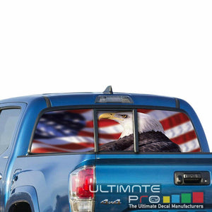 Eagles Decals Window See Thru Stickers Perforated for Toyota Tacoma 2018 2019