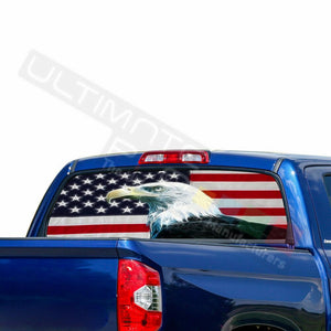 Eagles Decals Window See Thru Stickers Perforated for Toyota Tundra 2016 2017