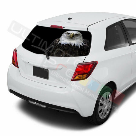 Eagles Decals Window See Thru Stickers Perforated for Toyota Yaris 2016 2017