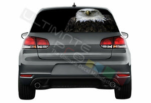 Eagles Decals Window See Thru Stickers Perforated for Volkswagen Golf VW Old