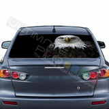 Eagles Design Decal Rear Window See Thru Stickers Perforated for Mitsubishin Evo