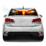 Eagles Design Decals Rear Window See Thru Sticker Perforated for Chevrolet Cruze