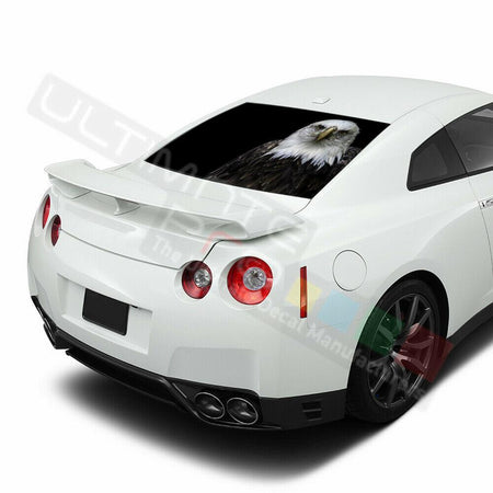 Eagles Design Decals Window See Thru Stickers Perforated for Nissan GTR 2019