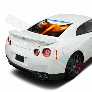 Eagles Design Decals Window See Thru Stickers Perforated for Nissan GTR 2019