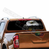 Eagles Design Decals Window See Thru Stickers Perforated for Nissan Navara NP300