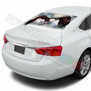 Eagles design Rear Window See Thru Stickers Perforated for Chevrolet Impala 2020