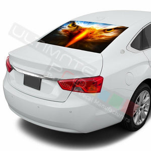 Eagles design Rear Window See Thru Stickers Perforated for Chevrolet Impala 2020