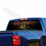 Eagles design Rear Window See Thru Stickers Perforated for Chevrolet Silverado