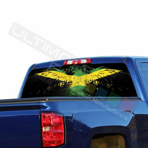 Eagles design Rear Window See Thru Stickers Perforated for Chevrolet Silverado