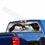 Eagles design Rear Window See Thru Stickers Perforated for Chevrolet Silverado