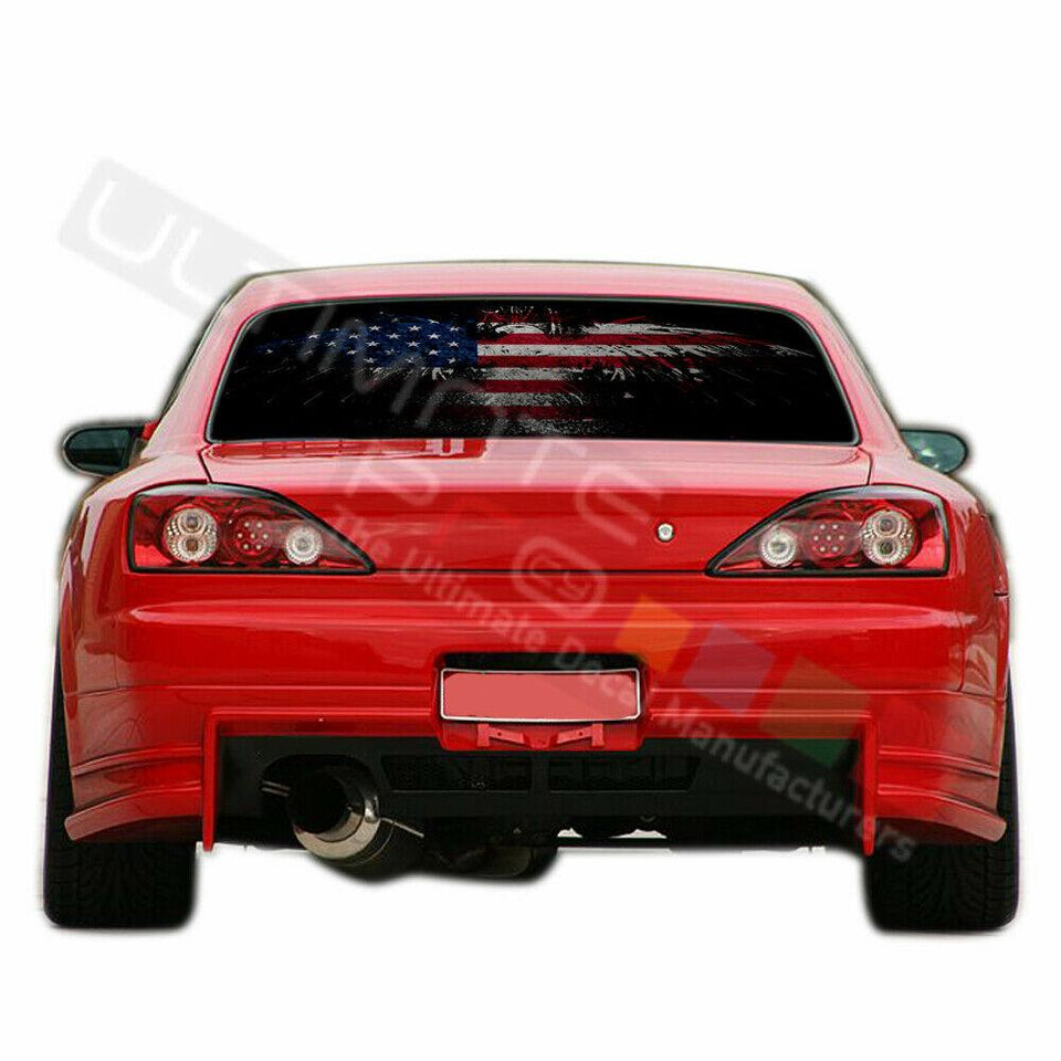 Eagles Designs Decals Window See Thru Stickers Perforated for Nissan Silvia 2018