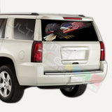 Eagles designs Rear Window CThru Stickers Perforated for Chevrolet Tahoe 2020