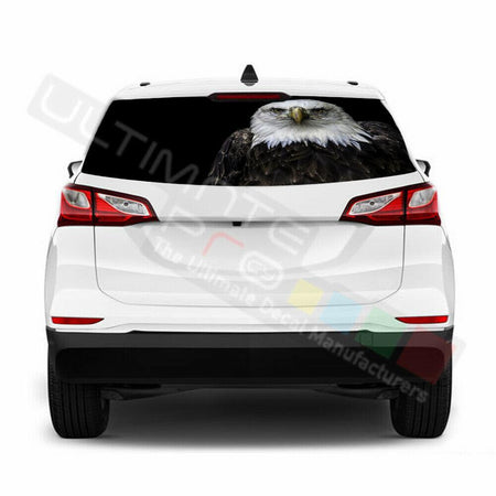 Eagles designs Rear Window See Thru Stickers Perforated for Chevrolet Equinox
