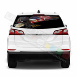 Eagles designs Rear Window See Thru Stickers Perforated for Chevrolet Equinox