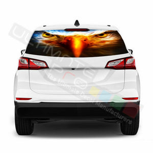 Eagles designs Rear Window See Thru Stickers Perforated for Chevrolet Equinox