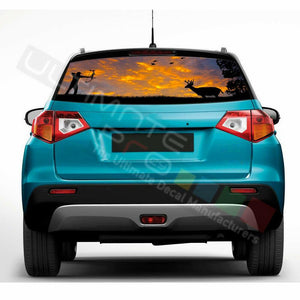 Eagles Designs Window See Thru Stickers Perforated for Suzuki Vitara 2016 2017