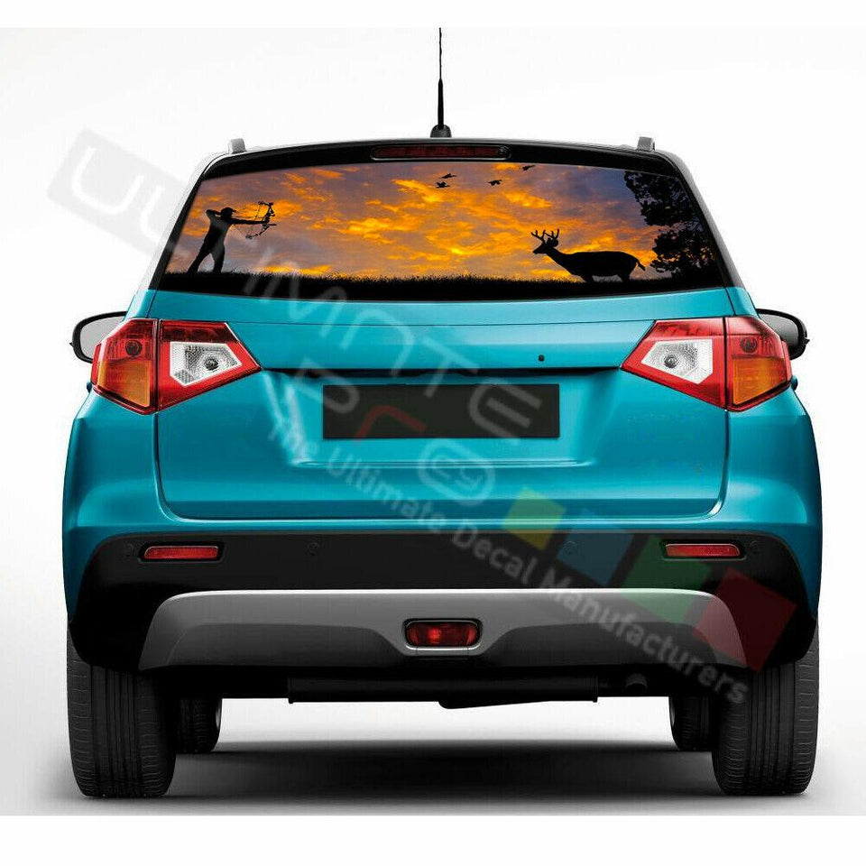 Eagles Designs Window See Thru Stickers Perforated for Suzuki Vitara 2016 2017