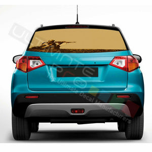 Eagles Designs Window See Thru Stickers Perforated for Suzuki Vitara 2016 2017