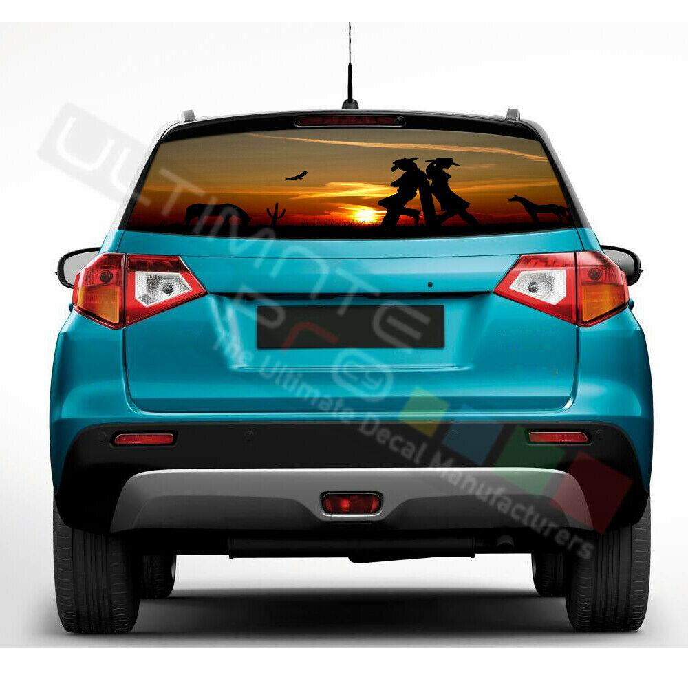 Eagles Designs Window See Thru Stickers Perforated for Suzuki Vitara 2016 2017