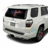 Eagles Designs Window See Thru Stickers Perforated for Toyota 4Runner 2017 2018