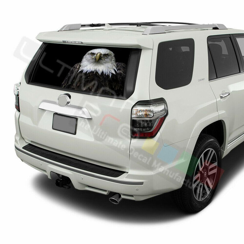 Eagles Designs Window See Thru Stickers Perforated for Toyota 4Runner 2017 2018