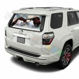 Eagles Designs Window See Thru Stickers Perforated for Toyota 4Runner 2017 2018