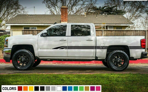 Edge Decal Stripes kit For Chevrolet Silverado 1500 Z71 Lift 2007 2008 2009 2010