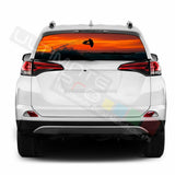 Fishing Decals Window See Thru Stickers Perforated for Toyota RAV4 2018 2019