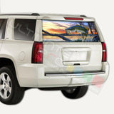 Fishing designs Rear Window CThru Stickers Perforated for Chevrolet Tahoe 2020