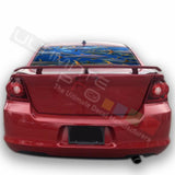 fishing designs Rear Window CThru Stickers Perforated for Dodge Avenger 2020