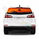 Fishing designs Rear Window See Thru Stickers Perforated for Chevrolet Equinox