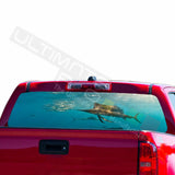 Fishing Surfing Decal Rear Window Sticker Perforated for Chevrolet Avalanche