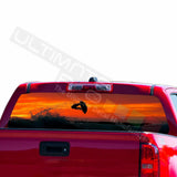 Fishing Surfing Decal Rear Window Sticker Perforated for Chevrolet Avalanche