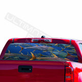 Fishing Surfing Decal Rear Window Sticker Perforated for Chevrolet Avalanche
